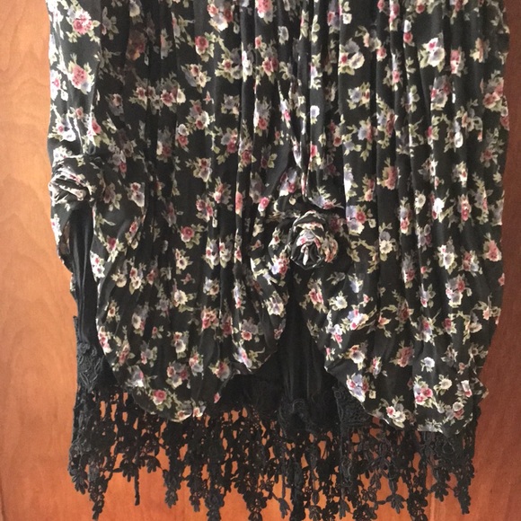 Angel Pie Lace Fringe Straight Skirt - Picture 5 of 7